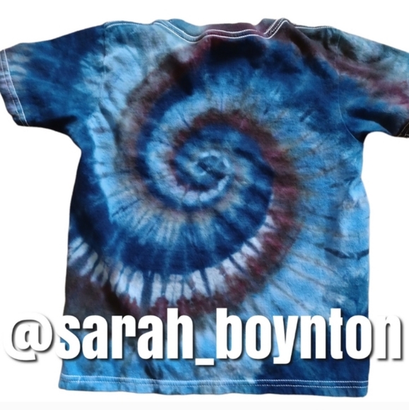 Kids Small 6-7 Tie Dye Tee Ice Dyed - Picture 2 of 2